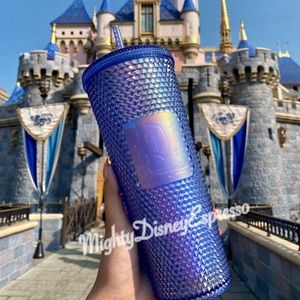 Disneyland Starbucks Iridecent Purple Studded Tumbler